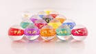 Clear Pool Billiards Balls Set Srs - Full Set 2-1 4 In  Transparent W Gold Print