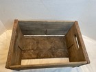 Vintage Wooden Squirt Crate With Metal Edges Primitive Decor 16 X 11 X 9
