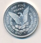 1985 Morgan Dollar Design Liberty 1 One Troy Ounce 999 Silver Round