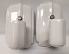 Vintage Matching Pair Art Deco Porcelain Ceramic Wall  Sconce Light Fixtures