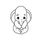 Cute Dumbo Vinyl Decal Sticker For Macbook Air Pro Laptop Car Window Bumper Van
