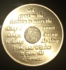 Alcoholics Anonymous Aa 24 Hour Bronze Medallion Coin Chip Token Sobriety Sober