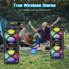 3000w Bluetooth Speaker Portable Dual Sub Woofer Heavy Bass Sound Party remote