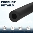 Pipe Insulation Foam Tube  60mm Id 30mm Thick 6 6ft Pipe Cover Wrap Roll  black 