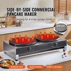 16-inch Electric Crepe Maker Commercial Crepe Machine 3400w Double Head