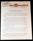 Walt Disney World 1969 Vintage Photo Early Wed Concept Art   Wdw Press Release