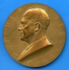 President Dwight Eisenhower Commemorative 3  Us Mint Bronze Inaugural  25 Medal 