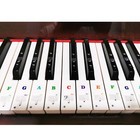 Piano Keyboard Stickers 88 61 54 49 37 Key Bold Large Letter Piano Stickers