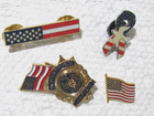 Patriotic Lapel Pin Set Lot Of 25 9 11 Firefighter Rescue Police 9-11 Brand New