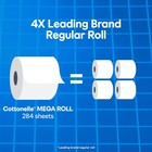 Cottonelle Ultra Clean Toilet Paper  Strong Toilet Tissue  36 Mega Rolls