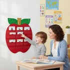 Apple Pocket Chart Decorative Teaching Aid Long-lasting For Preschoolers
