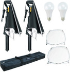 2 Pack Light Stand Photo Studio Softbox Photography Continuous Lighting Kit I6u1