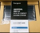 New Targus Dock 120 Universal Usb 3 0 Dv1k-2k Docking Station Plug   Display Nib