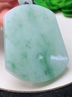 Certified 100  Natural Grade A Icy Green Jadeite           Pendant 0630
