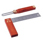 Professional 2pc Hardwood Handle Square Set  8in Try Square And 9in T-bevel