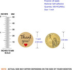 1 Inch Kraft Thank You Stickers Roll  500 Pcs Thank You Stickers Lables For Baki