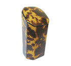Antique Slant Top Needle Packet Holder Faux Tortoiseshell