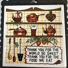 Vintage Made In Japan Cast Iron Kitchen Wall Hanging Trivet 1970s