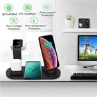 7 In1 Wireless Desk Charger Pad Iphone Pro Max Apple Iwatch Airpods Dock Station