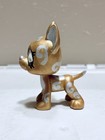 Lps Littlest Pet Shop Hand Painted Custom Great Dane Inspired By Silver   Gold   