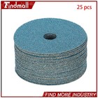 Findmall 50 Pack 4 5 x7 8  36 Grit Zirconia Resin Fiber Sanding   Grinding Disc
