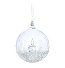 Nib Swarovski Christmas Ball 2017 With Candle Inside Crystal Ornament  5241591