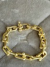 7 3 4 Inch Gold Color Hardwear Link Bracelet  please Read Description 