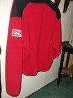 Vtg 90 s Marlboro Adventure Team Red Fleece Pullover Jacket 1 4 Snap Men s Large