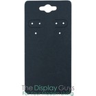100pc 2x4  Inch Black Paper Earrings Display Hanging Cards For Jewelry Accessory