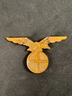 Ww2 Norwegian Nasjonal Samling Cap Eagle Badge - Ns Quisling Era Badge