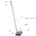 Zoomlion 1 50 Scale Zcc1000v Crawler Crane Diecast Alloy Model Vehicle Gift New