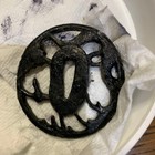 Japanese Tsuba Iron Sukashi Carved Openwork Antique Nihonto Sword Fitting