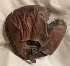 Antique Catchers Mitt Baseball Glove Thos  E  Wilson Co Thomas Tew