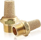 12 Pcs Air Pneumatic Mufflers Silencer  Brass Pneumatic Exhaust Muffler  1 8 Npt