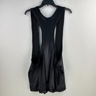 Vintage Boy London Singlet Bib Shorts Mens L Black Shiny Dance Club Festival