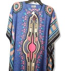 Nwt Womens Kaftan African Long Dress Hippie Orange Caftan Boho Maxi 1 Size