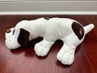 Vintage 1985 Tonka Pound Puppy Puppies Dog Plush Large 18  White W  Brown Spots