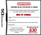 Ds Repair Service For Nintendo For Ds ds Lite dsi dsi Xl