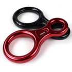 Red black 35kn Figure 8 Descender Belay Device For Rock Climbing  Tree Felling