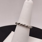 New 925 Sterling Silver Rope Ring 2 5mm Size 8