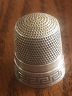 Thimble Simmons Sterling Silver Greek Key In Round No Holes