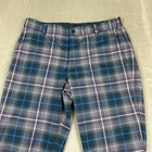Nike Tour Performance Tartan Golf Pants Men s Size 32x30 Plaid Blue purple