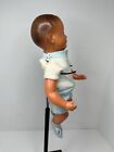 Rare Antique French Snf Celluloid Baby Doll 14    With Intaglio Eyes   Molded Hair