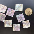 10x Abalone Shell Inlay Guitar Luthier Rectangle Square 1 x1 x5 64   25x25x2mm 