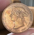 1898 Copper One Pice Coin   British East Africa Protectorate Fire Red And Toned