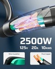 Retractable Extension Cord Reel  30ft 10awg 3c Sjtw Heavy Duty Power 2 Pack
