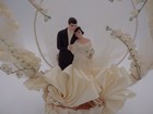 Vintage  Bride   Groom Wedding Cake Topper  Or Wedding Shower Centerpiece