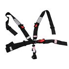 A Pair Of Black 5 Point 3  Wide Race Harness Seat Belts Side By Side Off Road