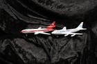 2 Vintage Die-cast Toy Plane Aircraft  Pam Am Boeing 747  And Aero Mexico