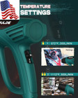 Prulde Heat Gun  1500w Dual Temperature Settings 572  f 1112  f Fast Heating Hot